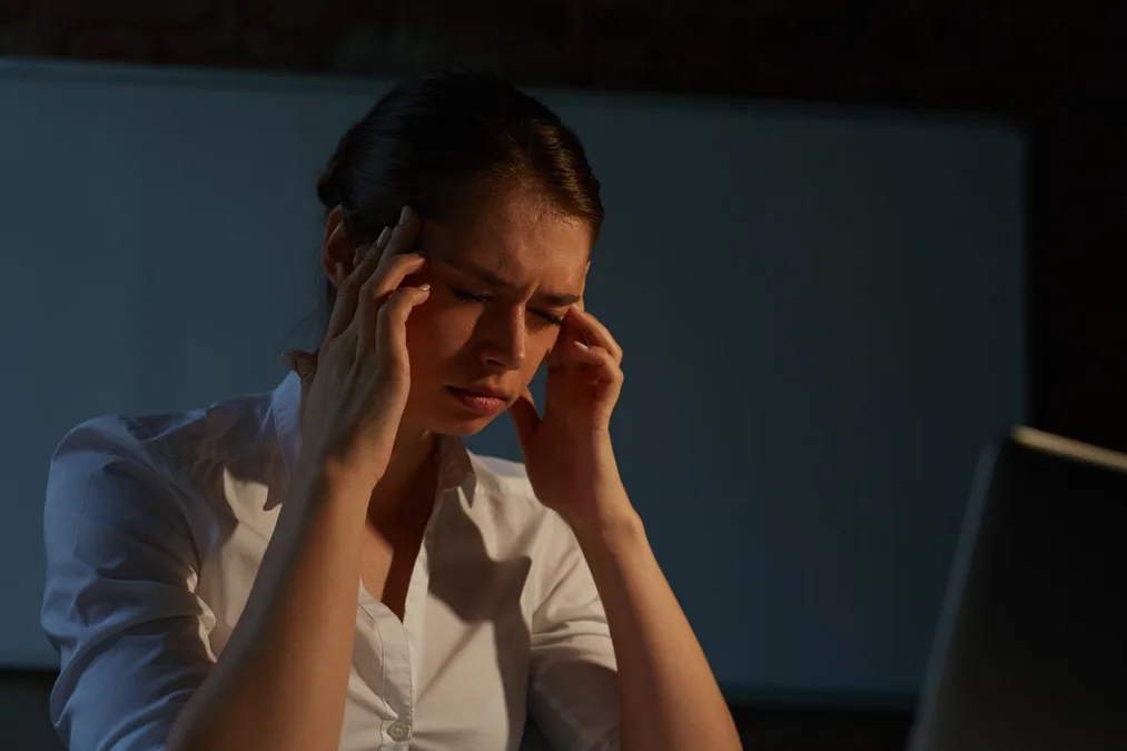 Patient regaining mental clarity after IV therapy for brain fog at Ideal Wellness Baltimore